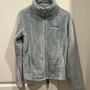 Columbia fleece jacket light blue